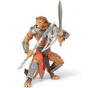 Lion Mutant Figurine - Hand Painted & Collectible Fantasy Toy Action Figure‎